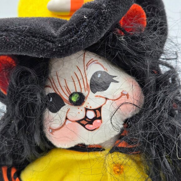 Annalee Candy Corn Witch Mouse Doll Halloween 2009 Retired Read - Picture 5 of 14